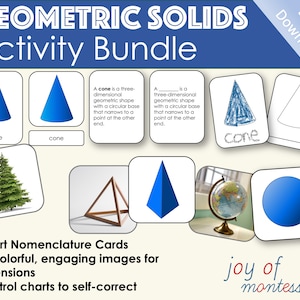 Montessori Geometric Solids Activity Bundle