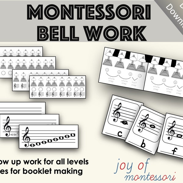 Matériel du programme de musique Montessori