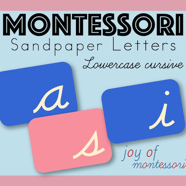 Sandpaper Letters Montessori Etsy
