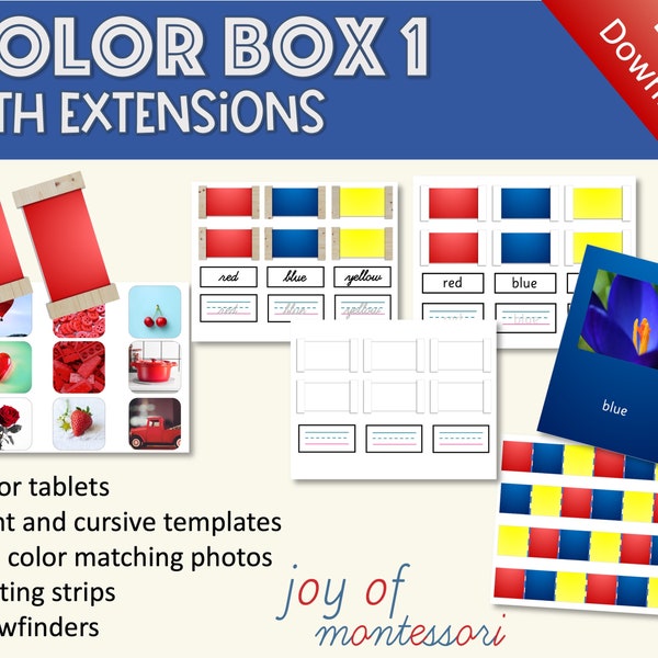 Montessori Color Tablets DIY