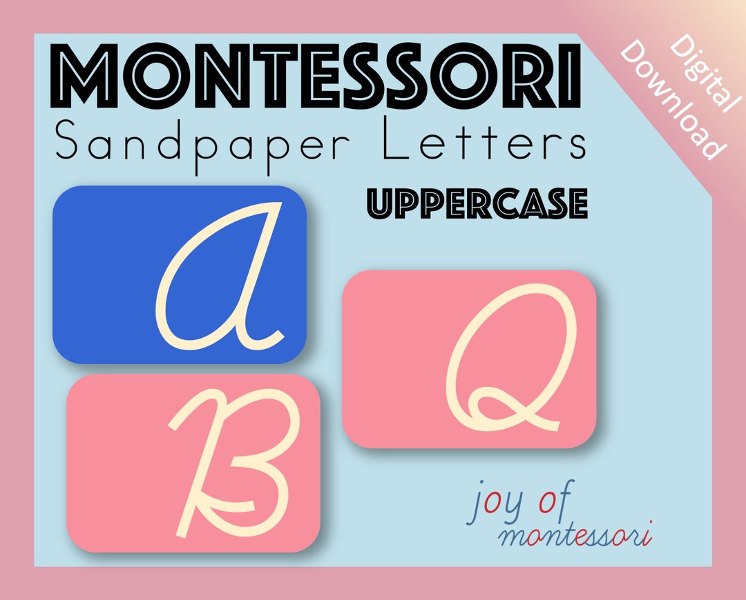 Uppercase Cursive Sandpaper Letters Etsy