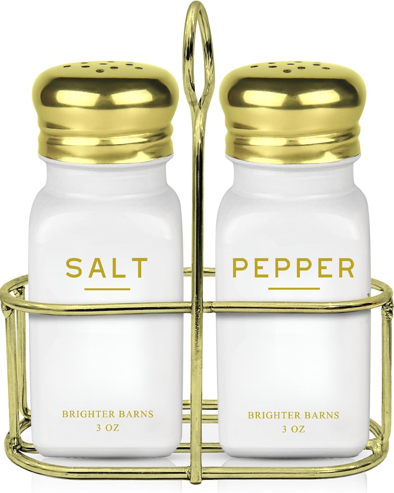 Farmhouse Salt and Pepper Shakers Set