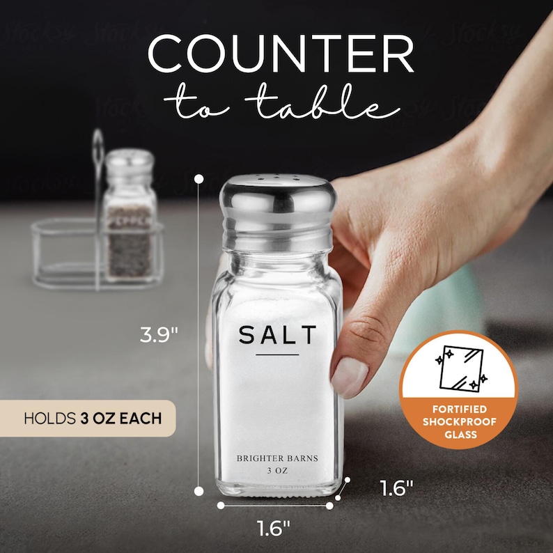 Farmhouse Salt and Pepper Shakers Set - Thumbnail 2
