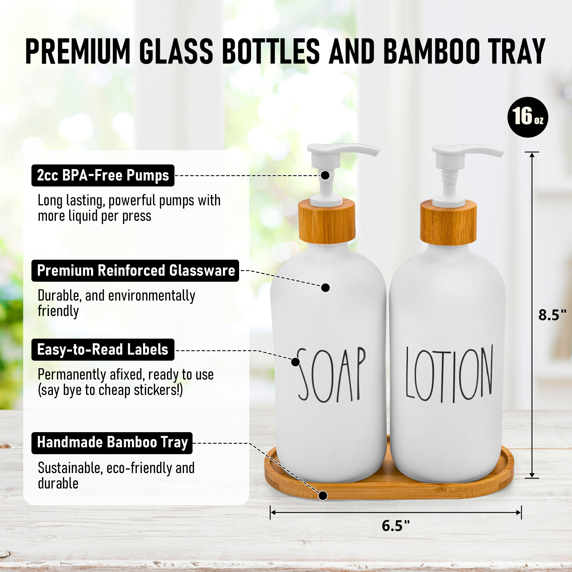 Soap Dispenser Bathroom Set by Brighter Barns Glass Soap and Etsy