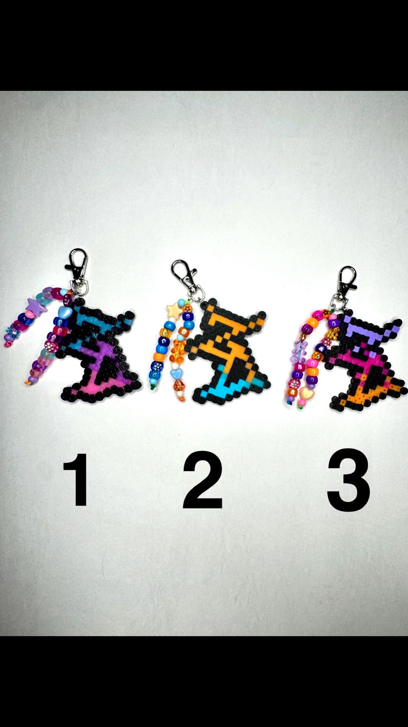 EDM Rave Perler Keychains | Festival Gift, Dubstep Trinket - Etsy