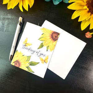 Tarjeta de felicitación pensando en ti / para amor / familia / amistad / apoyo o simpatía / extrañar a un ser querido o amigo / obsequios perfectos