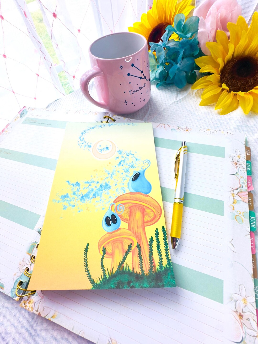 Cute Fantasy Art Notepad for the Office or Home Writing Pad With Tear ...