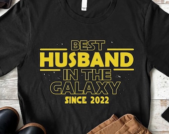 Best In The Galaxy Shirt, Best Husband Shirt, Regalo personalizado del día del padre del año para el esposo, Regalo de Navidad, Regalo de recién casados, Camisa de esposo