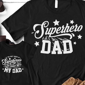 Superhero Dad & Baby Matching Shirt, Super Dad and Sidekick, Dad and Baby Matching Shirts, Father and Son T-Shirts, Gift for New Dad and Son