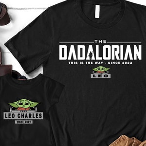 Dadalorian And Child Father&#39;s Day Gift, Dad And Baby Matching Set, Personalized Dad And Son, First Time Dad Shirt, Newborn Baby Bodysuit