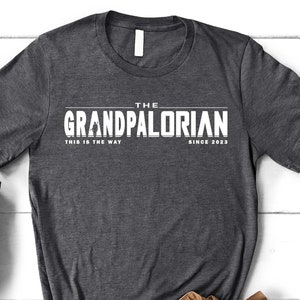 Grandfather T-Shirt, Grandpalorian Shirt, Father&#39;s Day Shirt, Personalized Grandpa Shirt, Men&#39;s Christmas Gift, Husband Dad Grandpa Birthday