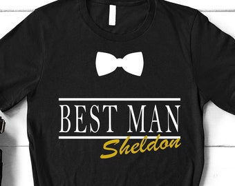 Best Man, Bachelor Party, Wedding Shirt, Groom Best Man T-Shirt, Proposal Best Man Gift, Wedding Party TShirt, Grooms Crew, Groomsman Tee