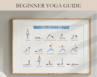 Beginner Yoga Poses Guide: Yoga Wall Art (Digital Download)