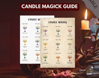 Kerzenmagie Anleitung: Grimoire Seiten zum Ausdrucken (PDF)