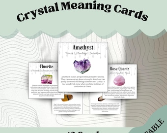 Kristall Bedeutung Karten: Heilstein-Handbuch (Digitaler Download)