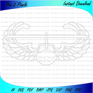 Air Assault, silhouette Digital download, Cut, Engraving, bmp, dxf, eps, jpg, pdf, png, svg, AI, Cricut, glowforge, Military, Airborne