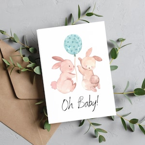 Baby Shower Karte, Mutter zu sein, Eltern zu sein, schwanger Congrats, Schwangerschaft Glückwunschkarte, werdende Eltern