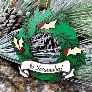 Io Saturnalia ornament, Roman ornament, Saturn ornament, Saturnalia, Ancient Rome, Roman pagan, Cronus, Kronos, God Saturn, stocking stuffer