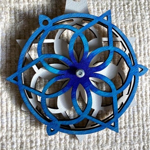 Celtic ornament, spinning ornament, pagan ornament, viking ornament, Wiccan ornament, scandi ornament, winter solstice, Yule ornament, Irish