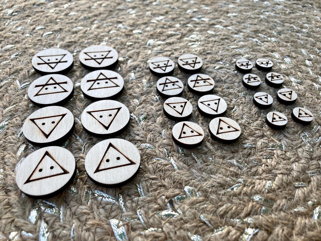 Alchemy Four Elements Button Set, Pagan Buttons, Wiccan Buttons ...