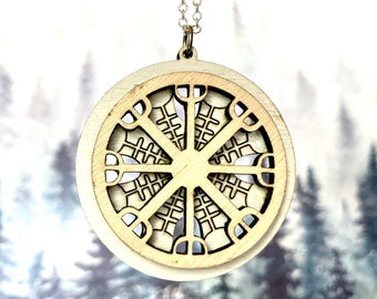 Helm Of Awe Pendent, Helm Of Awe necklace, Icelandic necklace, Nordic jewelry, viking jewelry, Norse jewelry, pagan, druid, heathen, helm