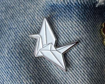 Origami Kranich Pin