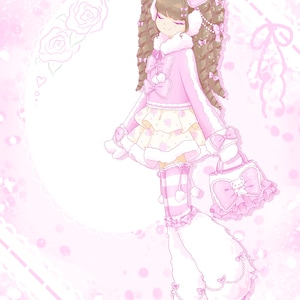 Hime gyaru winter art print