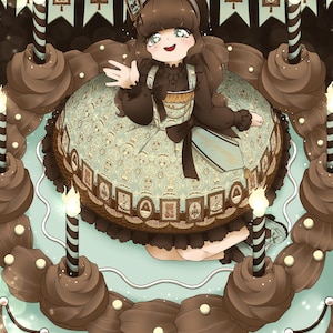 Chocomint lolita Fashion art print