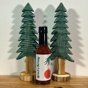 Grinch’s Revenge Coconut Ghost Hot Sauce - Spicy Christmas Hot Sauce - Fun Stocking Stuffer - Gourmet Hot Sauce Gift for Food Lovers