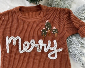 Baby Christmas sweater romper | Christmas embroidered sweater | baby Christmas sweater | baby embroidered sweater | baby Christmas romper