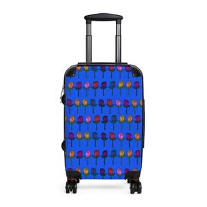 Colorful Floral Suitcase, Travel Luggage, Unique Carry-On Bag, Stylish Travel Gear, Vacation Essentials, Gift for Travelers
