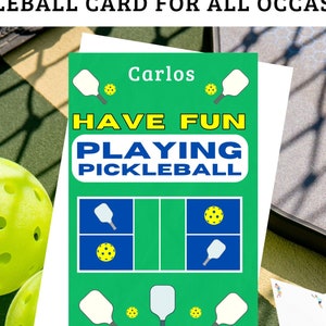 Funny Pickleball Card Pickleball Blank Card Gifts for Pickleball Playing Pickleball Gifts for Her Gifts for Him Gifts for Mom Gifts for Dad