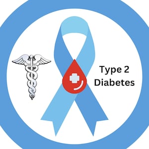 Instant Download Type 2 Diabetes Downloable Art PNG file - Immediate Download