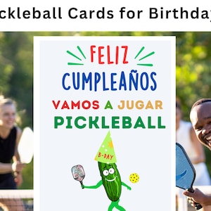 Funny Pickleball Birthday Card Pickleball Gifts for Pickleball Playing Pickleball Gifts for Her Pickleball Card Pickleball Rules