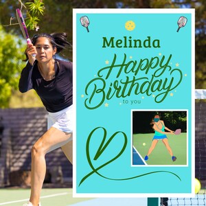 Funny Pickleball Custom Birthday Card Pickleball Gifts for Pickleball Playing Pickleball Gifts for Her Pickleball Card Personalized