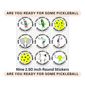 Pickleball Sticker Sheet Gifts for Pickleball Pickleball Gifts for Pickleball Laptop Stickers Gifts for Her Gifts for Him Funny Pickleball