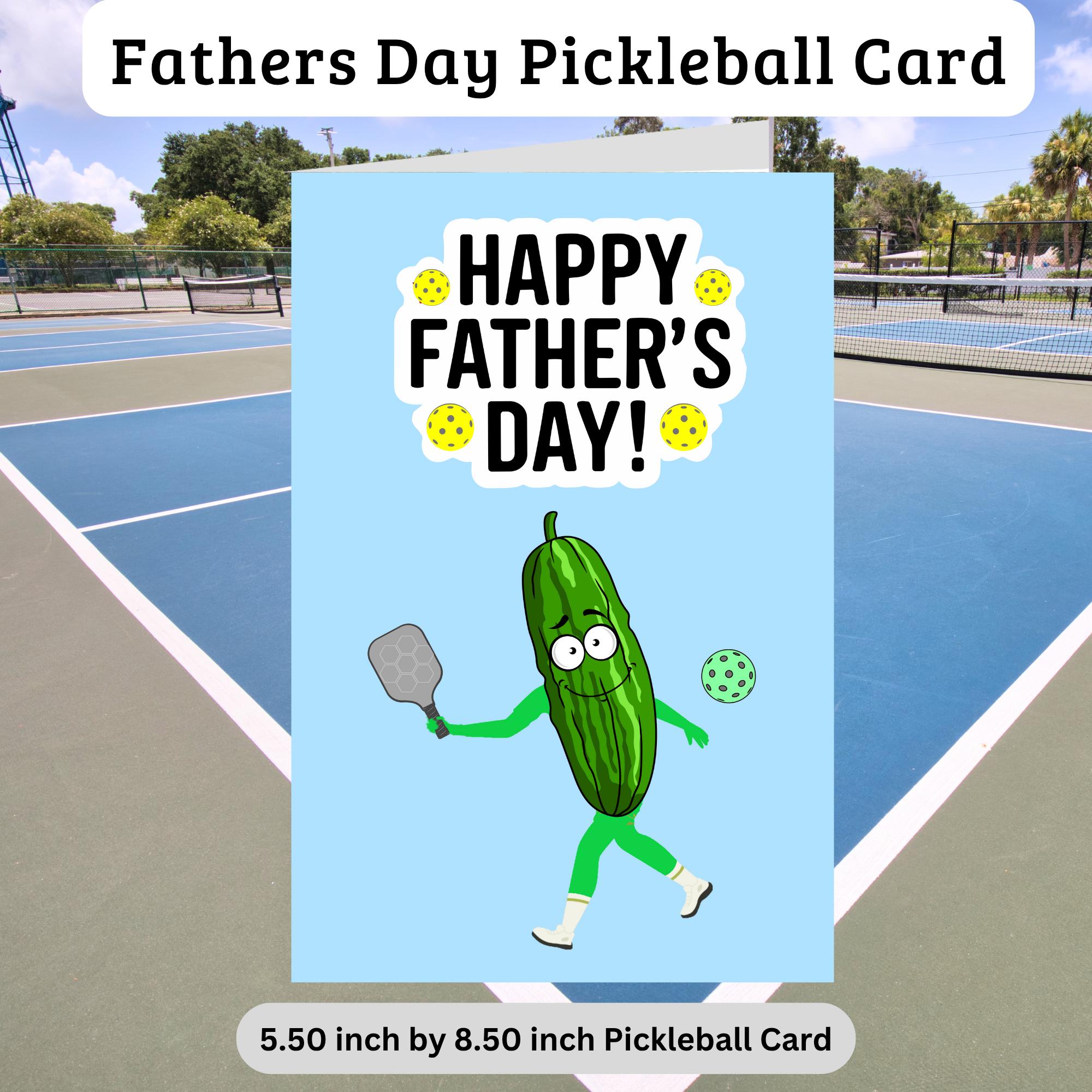 Funny Father's Day Pickleball Card Pickleball Gifts for Pickleball Playing Pickleball Gifts for Dad Pickleball Card Pickleball Gifts for Him