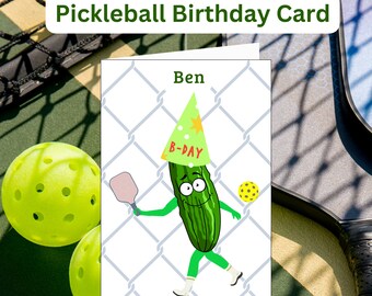 Funny Pickleball Card Birthday Card Gifts for Pickleball Gifts Gifts for Her Gifts for Him Personalized Gifts for Mom Gifts for Dad