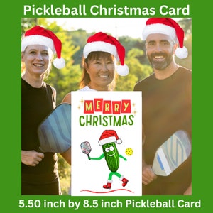 Pickleball Weihnachtskarte Pickleball Geschenke für Pickleball Lustige Pickleball Karte Pickleball Karte Geschenke für Sie Geschenke für Männer Frohe Weihnachten