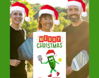 Pickleball Christmas Card Pickleball Gifts for Pickleball Funny Pickleball Card Pickleball Card Gifts for Her Gifts for Men Merry Christmas