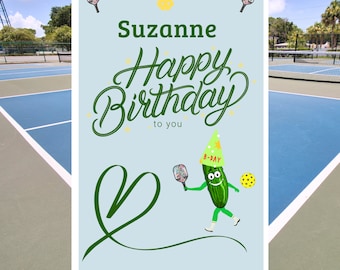 Personalized Pickleball Birthday Card Pickleball Gifts for Pickleball Playing Pickleball Gifts for Her Pickleball Card Pickleball Rules