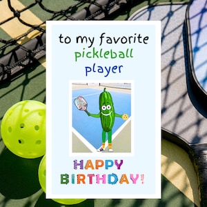 Funny Pickleball Birthday Card Pickleball Gifts for Pickleball Playing Pickleball Gifts for Her Pickleball Card Pickleball Rules