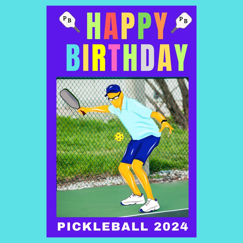 Personalized Pickleball Birthday Card Pickleball Gifts for Pickleball