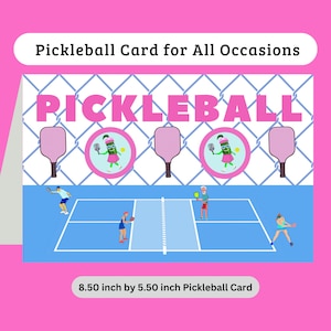 Funny Pickleball Card Pickleball Blank Card Gifts for Pickleball Playing Pickleball Gifts for Her Gifts for Mom Gifts for Couples