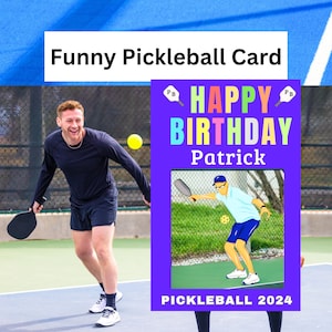 Personalized Pickleball Birthday Card Pickleball Gifts for Pickleball Playing Pickleball Gifts for Him Pickleball Card Pickleball Rules