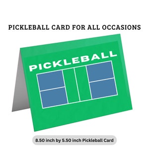 Pickleball Card for all Occasions Pickleball Blank Card Gifts for Pickleball Court Gifts for Her Gifts for Him Gifts for Dad