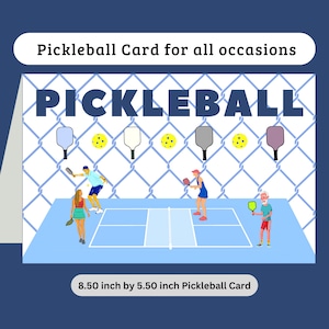 Funny Pickleball Card Pickleball Blank Card Gifts for Pickleball Playing Pickleball Gifts for Her Gifts for Him Gifts for Mom Gifts for Dad