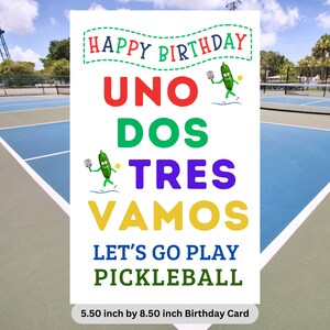 Funny Pickleball Birthday Card Pickleball Gifts for Pickleball Playing Pickleball Gifts for Her Pickleball Card Pickleball Rules