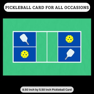 Biglietto Pickleball per tutte le occasioni Biglietto vuoto Pickleball Regali per Pickleball Giocare a Pickleball Regali per lei Regali per lui Regali per papà