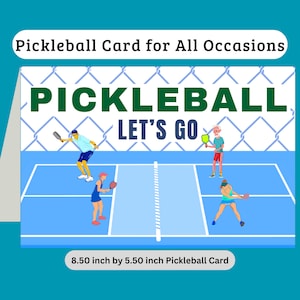 Funny Pickleball Card Pickleball Blank Card Gifts for Pickleball Playing Pickleball Gifts for Her Gifts for Him Gifts for Mom Gifts for Dad